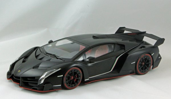 (image for) Lamborghini Veneno - Matt Black - Red Seats - Black Wheels