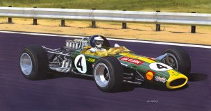 (image for) 'Jim Clark - Victory 25' by David Gray