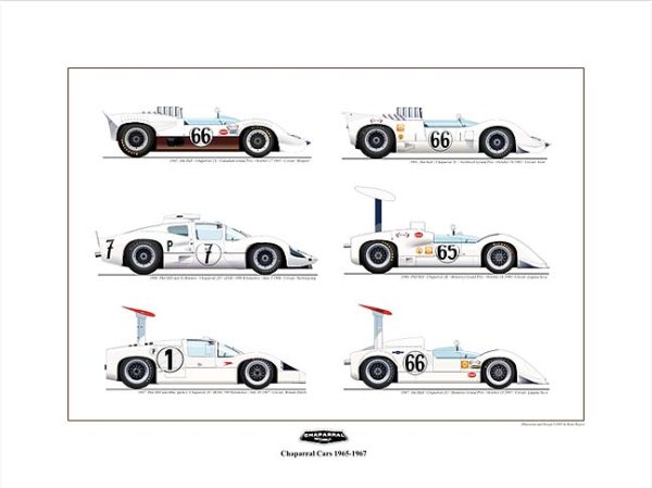 (image for) Chaparral 2 Evolution - signed by Jim Hall & Phil Hill
